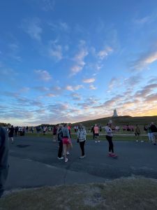 2024 Outer Banks Half Marathon at the Wright Brothers National Memorial at Sunrise