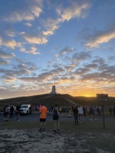 2024 Outer Banks Half Marathon at the Wright Brothers National Memorial at Sunrise