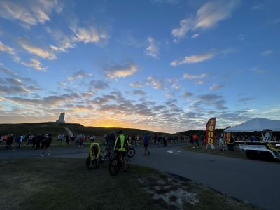 2024 Outer Banks Half Marathon at the Wright Brothers National Memorial at Sunrise