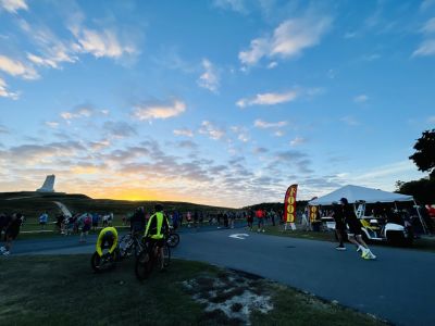2024 Outer Banks Half Marathon at the Wright Brothers National Memorial at Sunrise